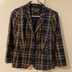 The Limited Multicolor Plaid Blazer | Size S